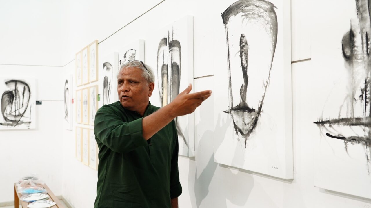 FaceSurface: Painting as Process- A Solo Exhibition by Rajendra Kadia from 17 – 22 March 2026 at L & P Hutheesing Visual Art Centre, Ahmedabad